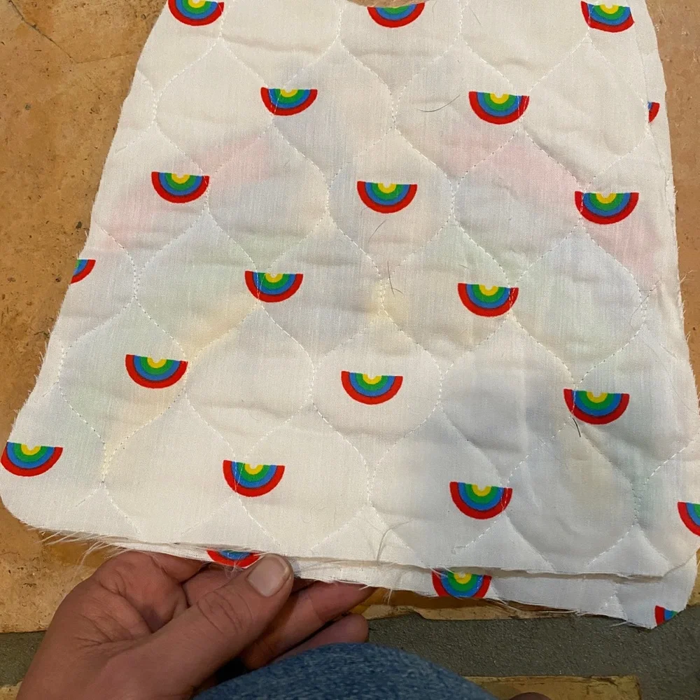 Vintage Charlie Brown & crew Rainbow Bibs 1950 Peanuts